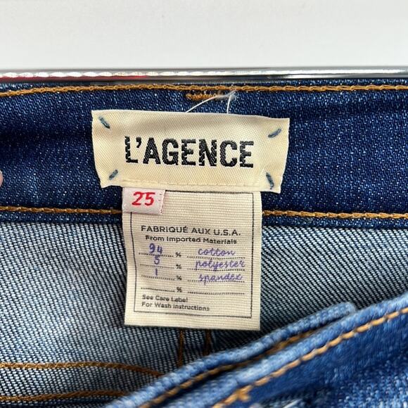 L'AGENCE Nicoline Slim High Rise Jeans - Diamond - 25 - Picture 4 of 8